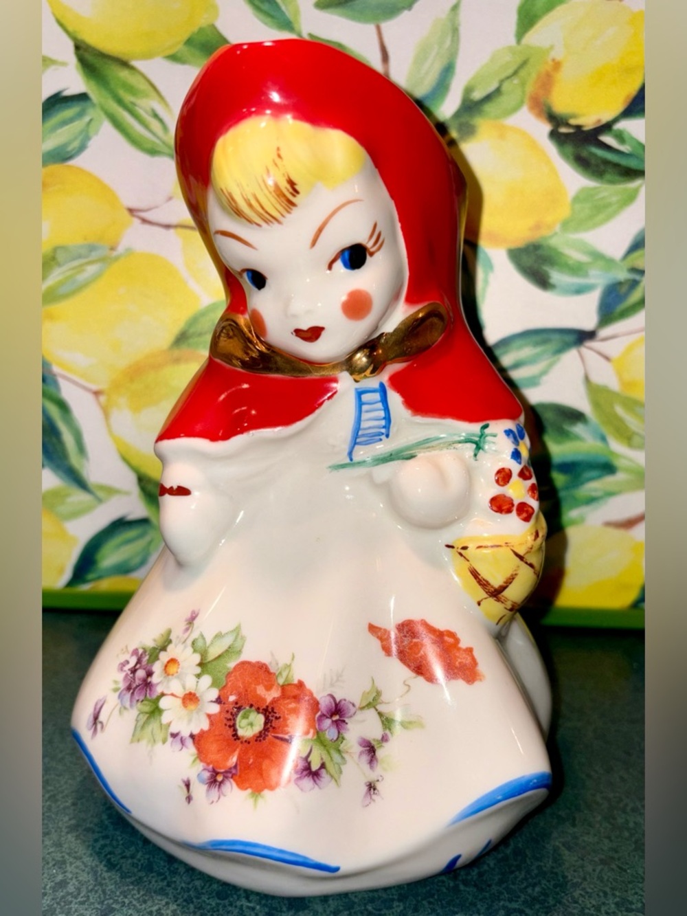 Hull Vintage Ceramic Little Red Riding Hood Milk Pitcher 1940's
